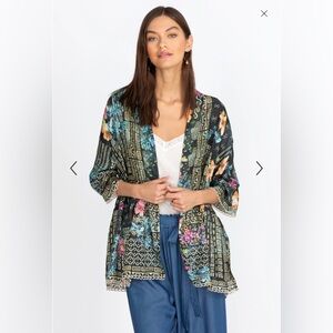 Johnny Was Weller Tia Kimono Silk Size XL